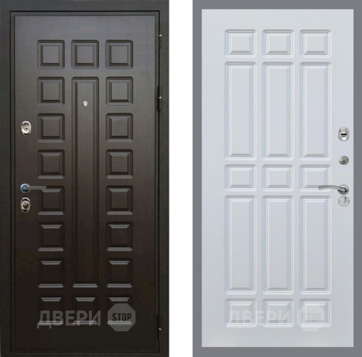 Входная металлическая Дверь Рекс (REX) Премиум 3к FL-33 Белый ясень в Голицыно