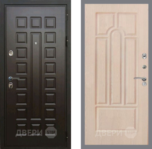 Входная металлическая Дверь Рекс (REX) Премиум 3к FL-58 Беленый дуб в Голицыно