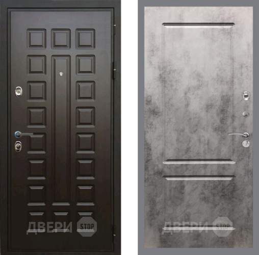 Входная металлическая Дверь Рекс (REX) Премиум 3к FL-117 Бетон темный в Голицыно