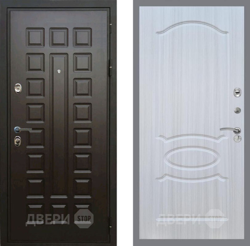 Входная металлическая Дверь Рекс (REX) Премиум 3к FL-128 Сандал белый в Голицыно