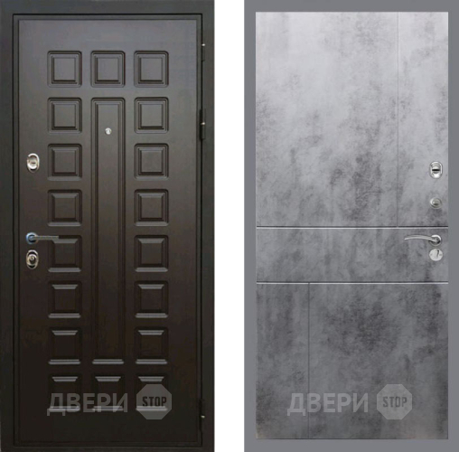 Входная металлическая Дверь Рекс (REX) Премиум 3к FL-290 Бетон темный в Голицыно