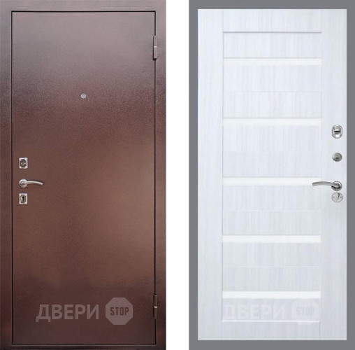 Дверь Рекс (REX) 1 СБ-14 стекло белое Сандал белый в Голицыно
