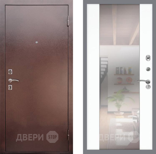 Дверь Рекс (REX) 1 СБ-16 Зеркало Силк Сноу в Голицыно