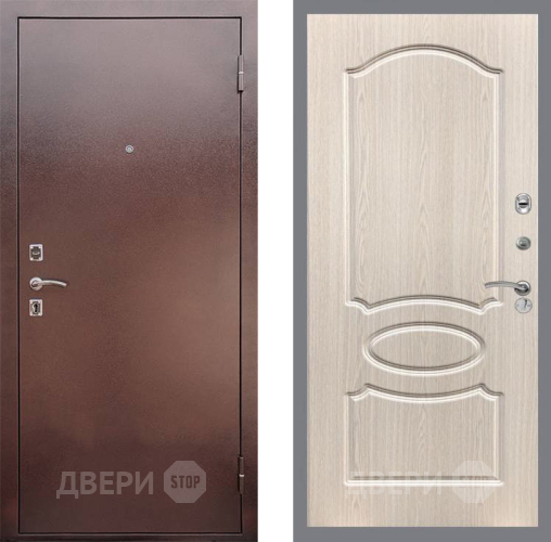 Входная металлическая Дверь Рекс (REX) 1 FL-128 Беленый дуб в Голицыно