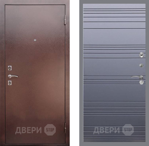 Входная металлическая Дверь Рекс (REX) 1 Line Силк титан в Голицыно