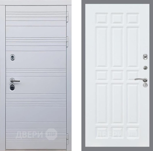Входная металлическая Дверь Рекс (REX) 14 Силк Сноу FL-33 Силк Сноу в Голицыно
