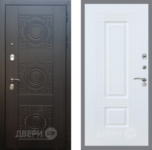 Входная металлическая Дверь Рекс (REX) 10 FL-2 Силк Сноу в Голицыно
