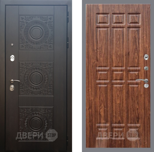 Входная металлическая Дверь Рекс (REX) 10 FL-33 орех тисненый в Голицыно