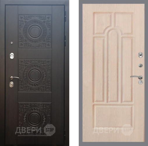 Входная металлическая Дверь Рекс (REX) 10 FL-58 Беленый дуб в Голицыно