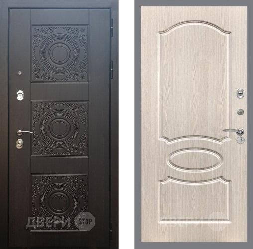 Входная металлическая Дверь Рекс (REX) 10 FL-128 Беленый дуб в Голицыно