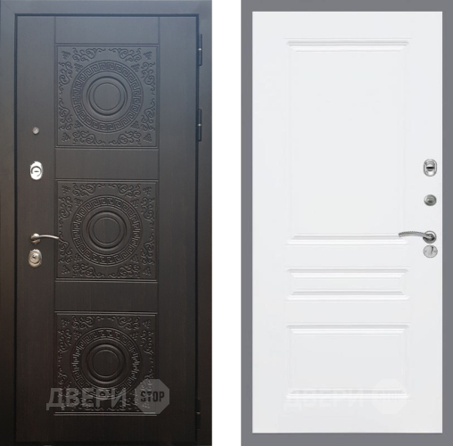 Входная металлическая Дверь Рекс (REX) 10 FL-243 Силк Сноу в Голицыно
