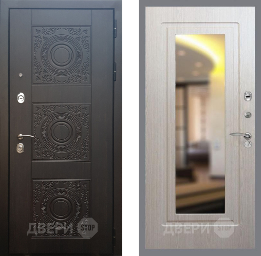 Входная металлическая Дверь Рекс (REX) 10 FLZ-120 Беленый дуб в Голицыно