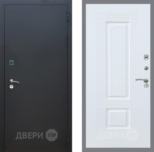Дверь Рекс (REX) 1A Черный Муар FL-2 Силк Сноу в Голицыно