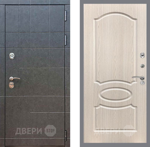 Входная металлическая Дверь Рекс (REX) 21 FL-128 Беленый дуб в Голицыно