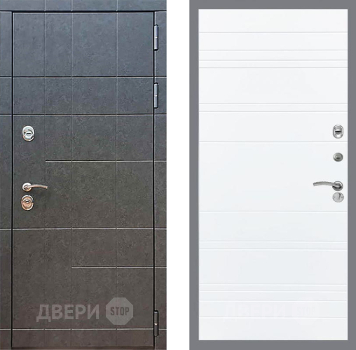 Входная металлическая Дверь Рекс (REX) 21 Line Силк Сноу в Голицыно