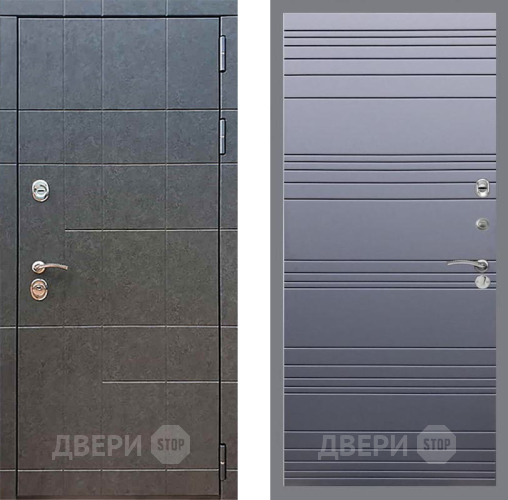 Входная металлическая Дверь Рекс (REX) 21 Line Силк титан в Голицыно