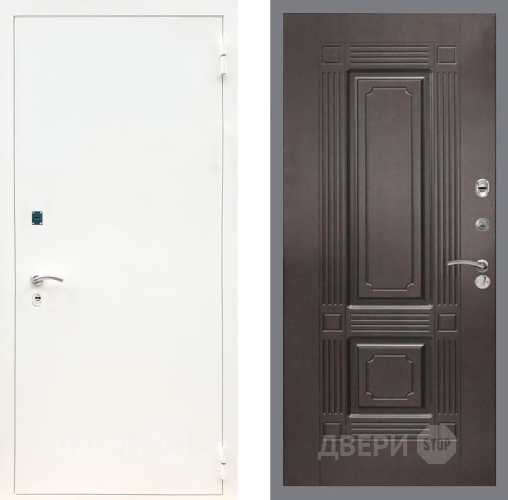 Дверь Рекс (REX) 1А Белая шагрень FL-2 Венге в Голицыно