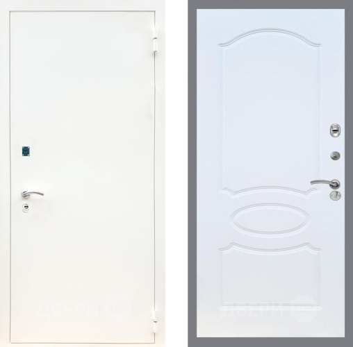 Дверь Рекс (REX) 1А Белая шагрень FL-128 Белый ясень в Голицыно