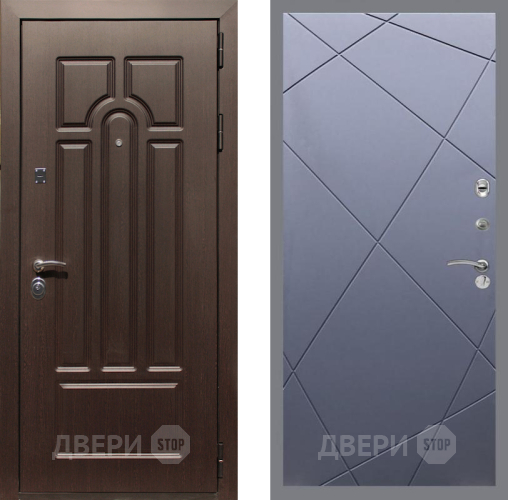 Входная металлическая Дверь Рекс (REX) Эврика FL-291 Силк титан в Голицыно
