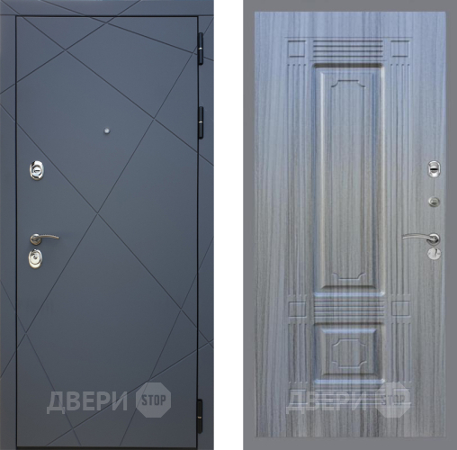 Входная металлическая Дверь Рекс (REX) 13 Силк Титан FL-2 Сандал грей в Голицыно