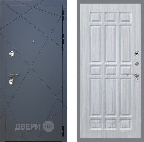 Входная металлическая Дверь Рекс (REX) 13 Силк Титан FL-33 Сандал белый в Голицыно