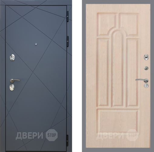 Входная металлическая Дверь Рекс (REX) 13 Силк Титан FL-58 Беленый дуб в Голицыно