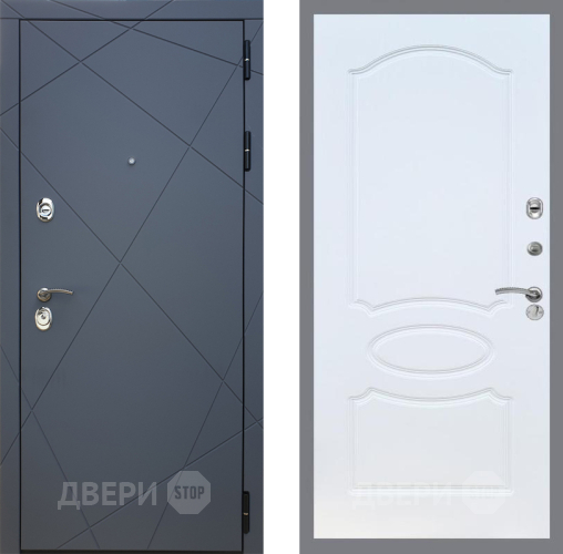 Дверь Рекс (REX) 13 Силк Титан FL-128 Белый ясень в Голицыно