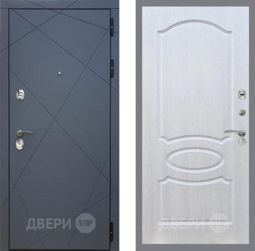 Входная металлическая Дверь Рекс (REX) 13 Силк Титан FL-128 Лиственница беж в Голицыно