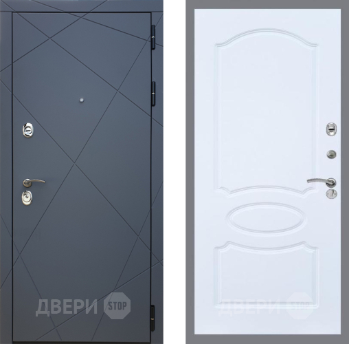 Дверь Рекс (REX) 13 Силк Титан FL-128 Силк Сноу в Голицыно