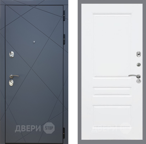 Входная металлическая Дверь Рекс (REX) 13 Силк Титан FL-243 Силк Сноу в Голицыно