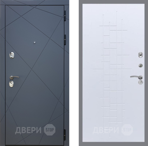 Входная металлическая Дверь Рекс (REX) 13 Силк Титан FL-289 Белый ясень в Голицыно