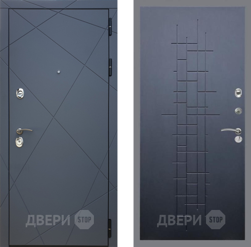 Входная металлическая Дверь Рекс (REX) 13 Силк Титан FL-289 Ясень черный в Голицыно