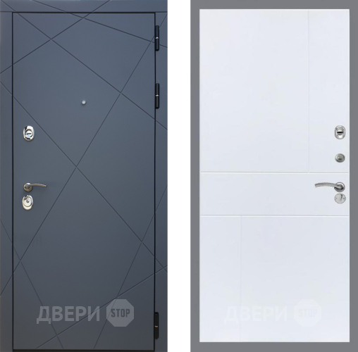 Входная металлическая Дверь Рекс (REX) 13 Силк Титан FL-290 Силк Сноу в Голицыно