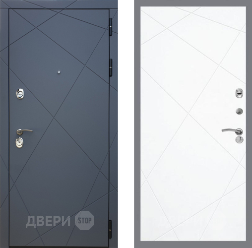 Входная металлическая Дверь Рекс (REX) 13 Силк Титан FL-291 Силк Сноу в Голицыно