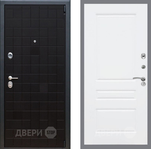 Входная металлическая Дверь Рекс (REX) 12 FL-243 Силк Сноу в Голицыно