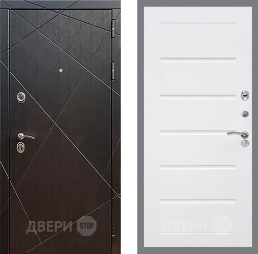Входная металлическая Дверь Рекс (REX) 13 Венге Сити Белый ясень в Голицыно