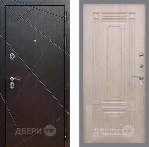 Входная металлическая Дверь Рекс (REX) 13 Венге FL-2 Беленый дуб в Голицыно