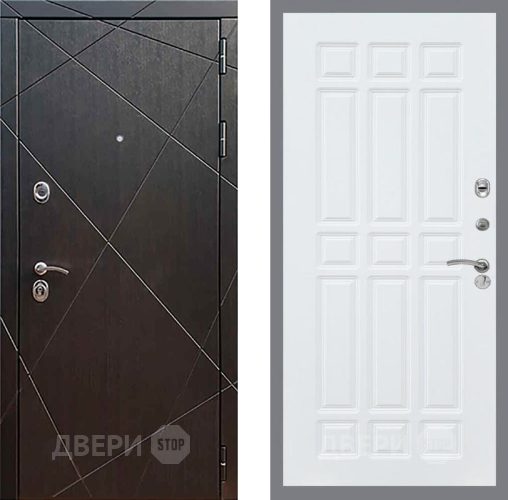 Входная металлическая Дверь Рекс (REX) 13 Венге FL-33 Силк Сноу в Голицыно
