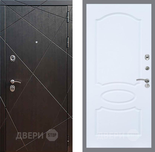 Входная металлическая Дверь Рекс (REX) 13 Венге FL-128 Силк Сноу в Голицыно