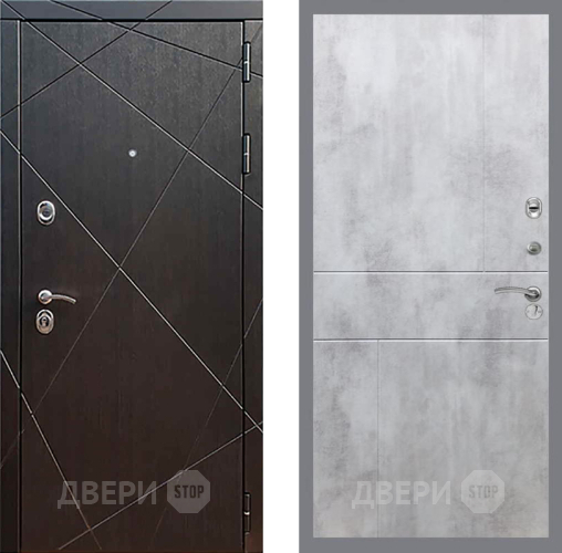 Входная металлическая Дверь Рекс (REX) 13 Венге FL-290 Бетон светлый в Голицыно