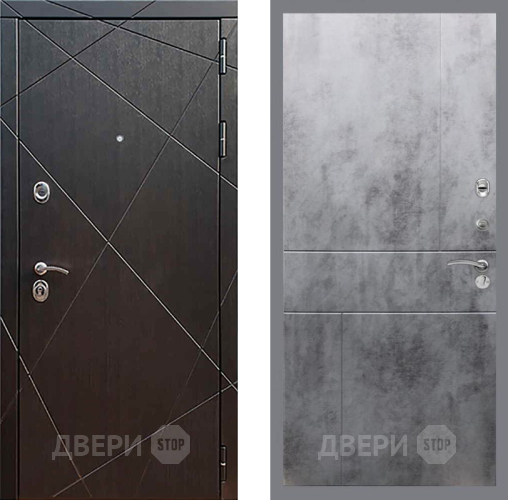 Входная металлическая Дверь Рекс (REX) 13 Венге FL-290 Бетон темный в Голицыно
