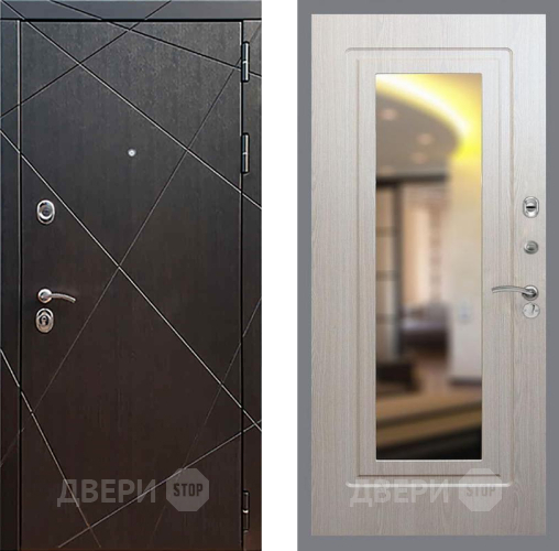 Входная металлическая Дверь Рекс (REX) 13 Венге FLZ-120 Беленый дуб в Голицыно