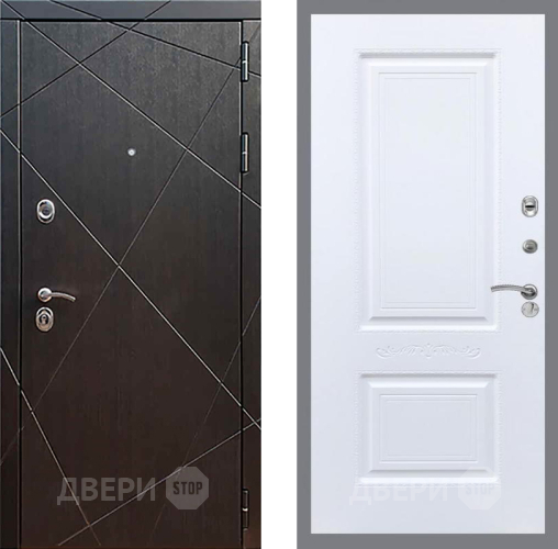Входная металлическая Дверь Рекс (REX) 13 Венге Смальта Силк Сноу в Голицыно
