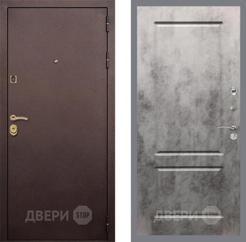 Входная металлическая Дверь Рекс (REX) Лайт 3К FL-117 Бетон темный в Голицыно