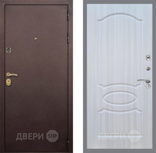 Входная металлическая Дверь Рекс (REX) Лайт 3К FL-128 Сандал белый в Голицыно