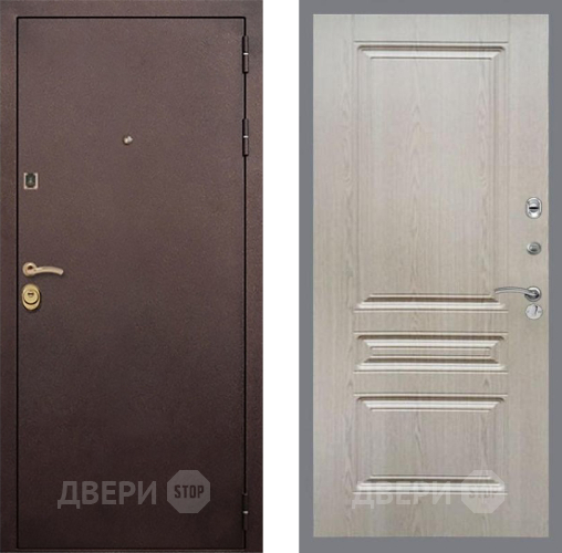 Входная металлическая Дверь Рекс (REX) Лайт 3К FL-243 Беленый дуб в Голицыно