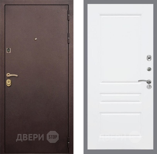 Входная металлическая Дверь Рекс (REX) Лайт 3К FL-243 Силк Сноу в Голицыно