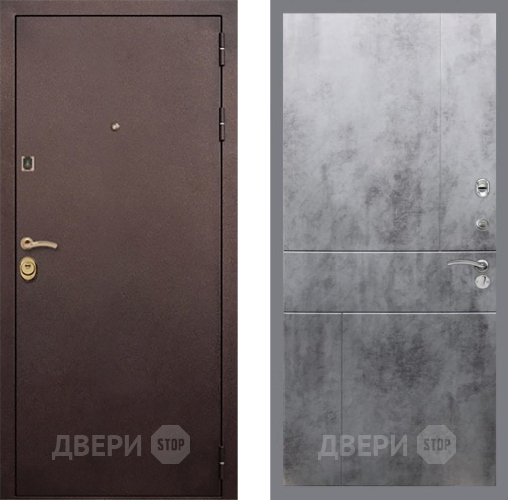 Входная металлическая Дверь Рекс (REX) Лайт 3К FL-290 Бетон темный в Голицыно