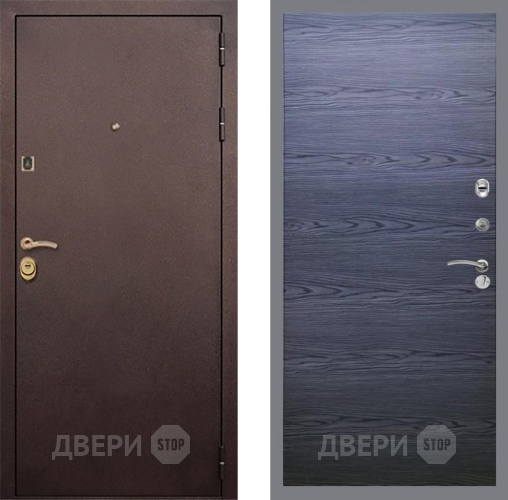 Входная металлическая Дверь Рекс (REX) Лайт 3К GL Дуб тангенальный черный в Голицыно