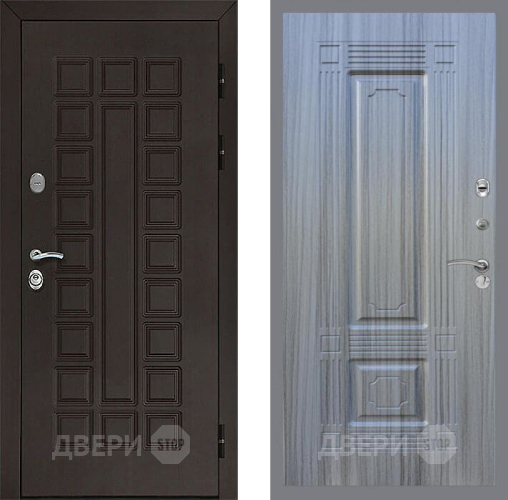 Входная металлическая Дверь Рекс (REX) Сенатор 3К FL-2 Сандал грей в Голицыно